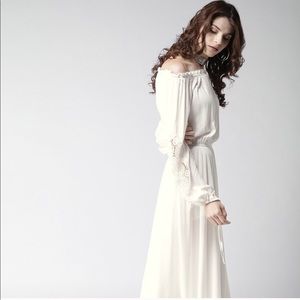 White Boho Maxi Dress